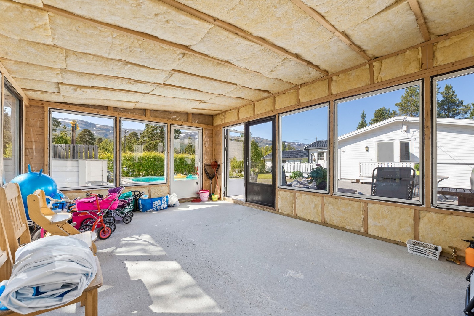 Påbegynt vinterhage Galleribilde