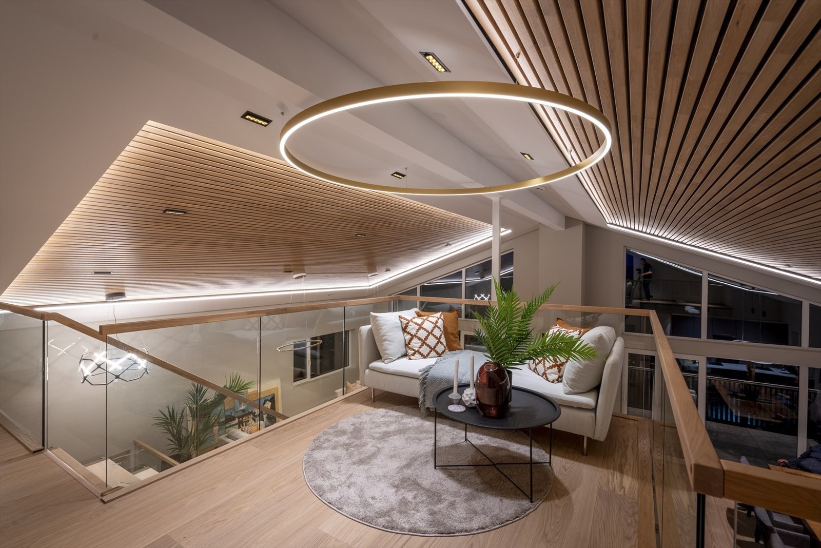 Her er det plass til en sittegruppe eller annet ønskelig møblement. Galleribilde