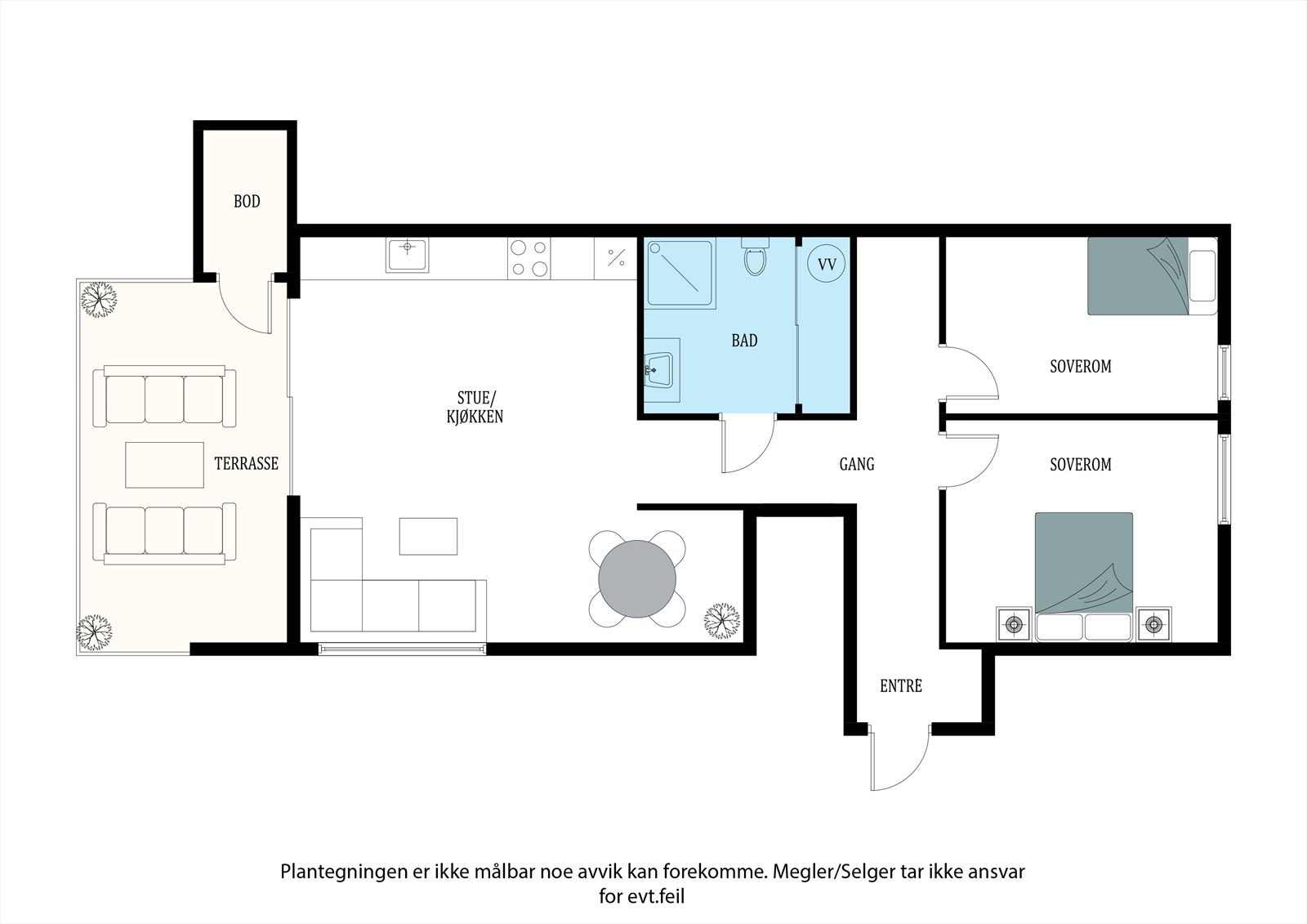 Plantegning - Ikke målbar Galleribilde