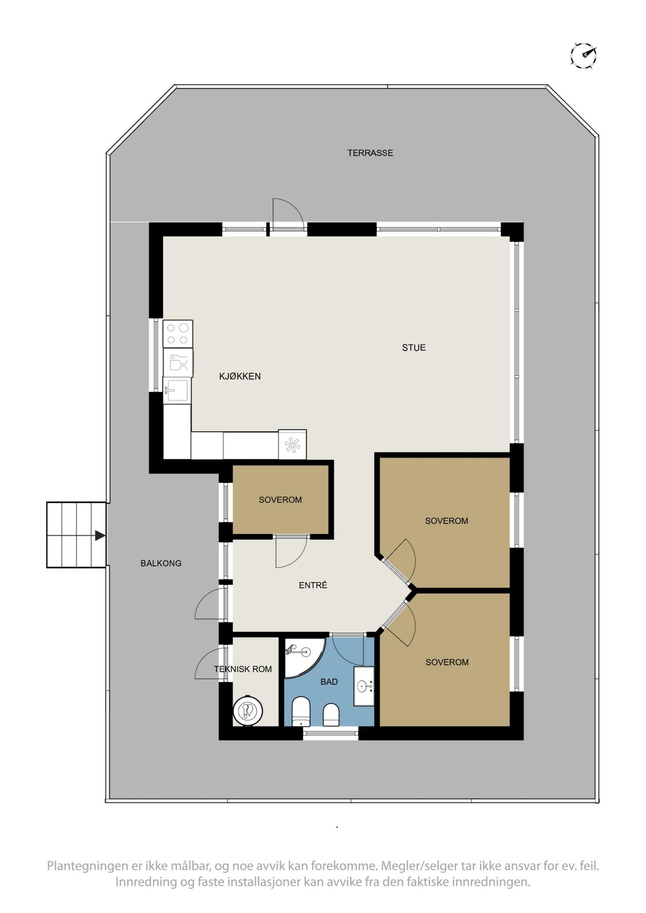 Plantegninger av boligen. Galleribilde