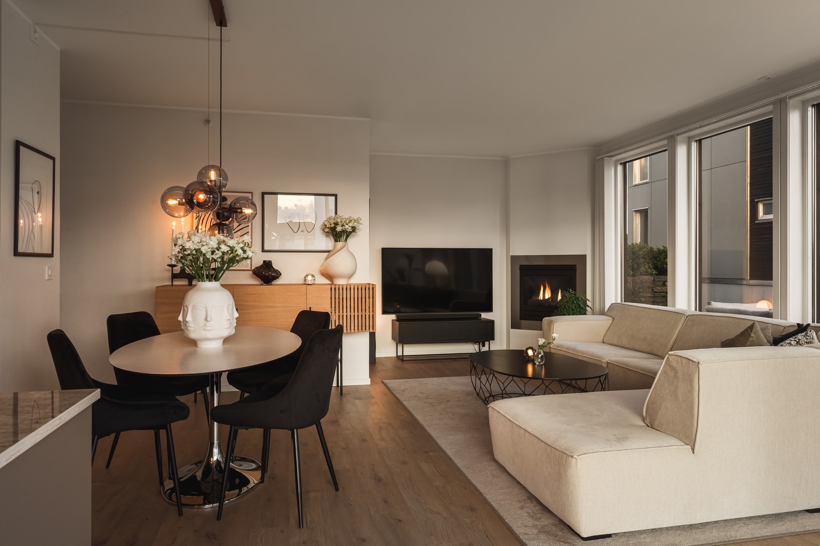 Koselig kveldsstemning i leiligheten! Galleribilde