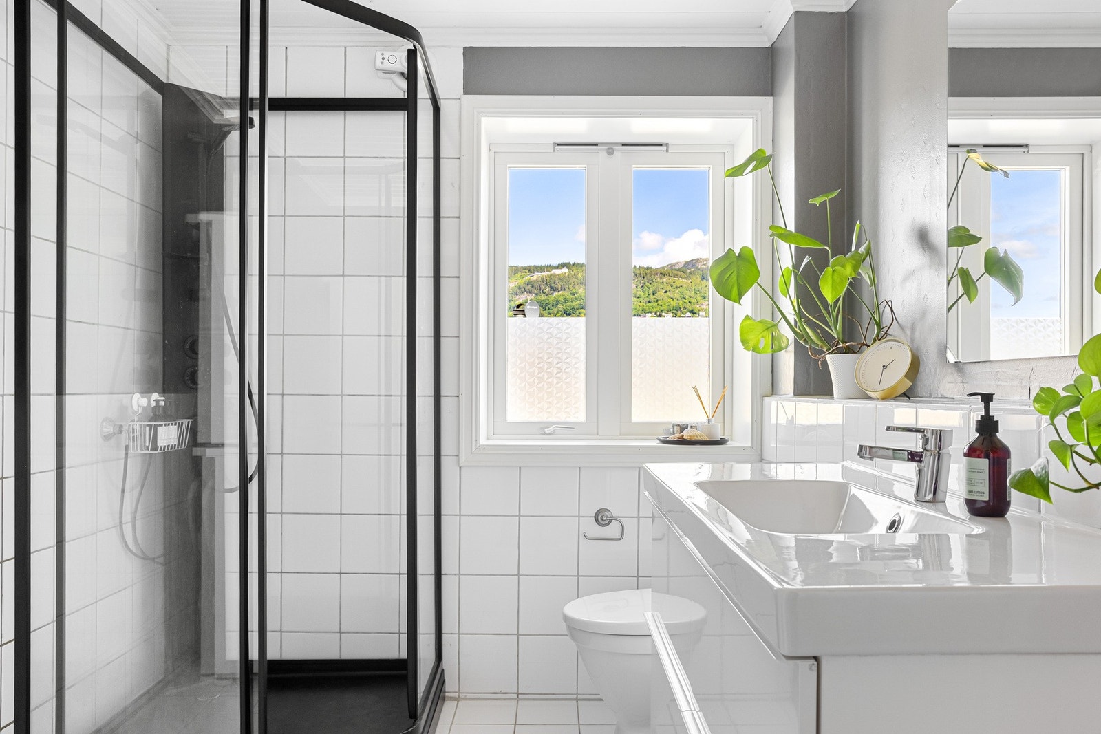 Det er praktisk dusjkabinett. Galleribilde