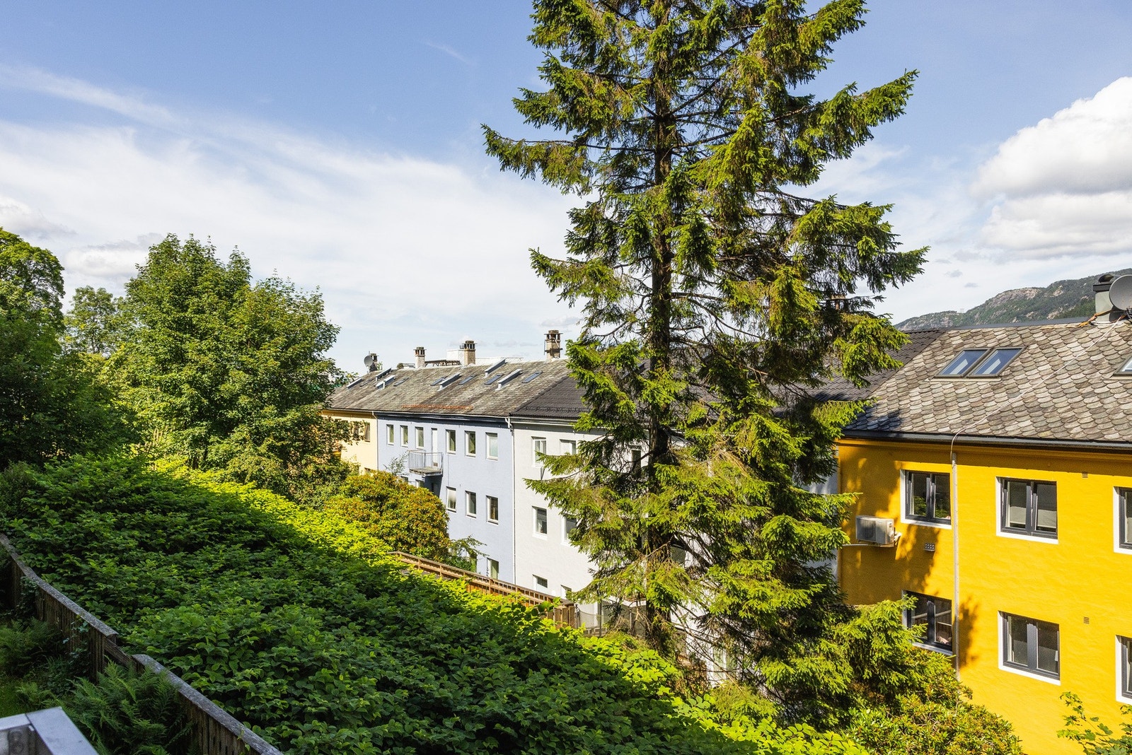 Utsikt fra balkongen Galleribilde