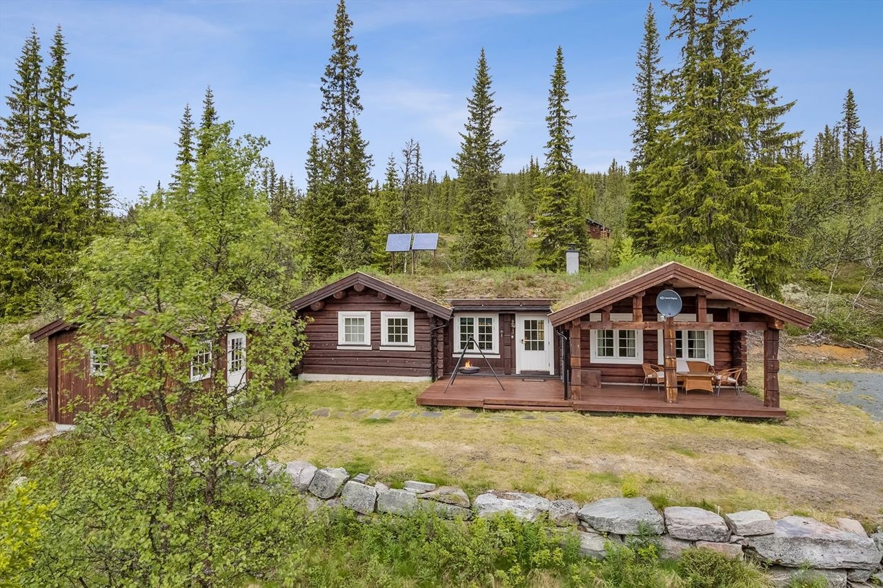 Eiendommer har også uthus med vedskjul og utedo Galleribilde