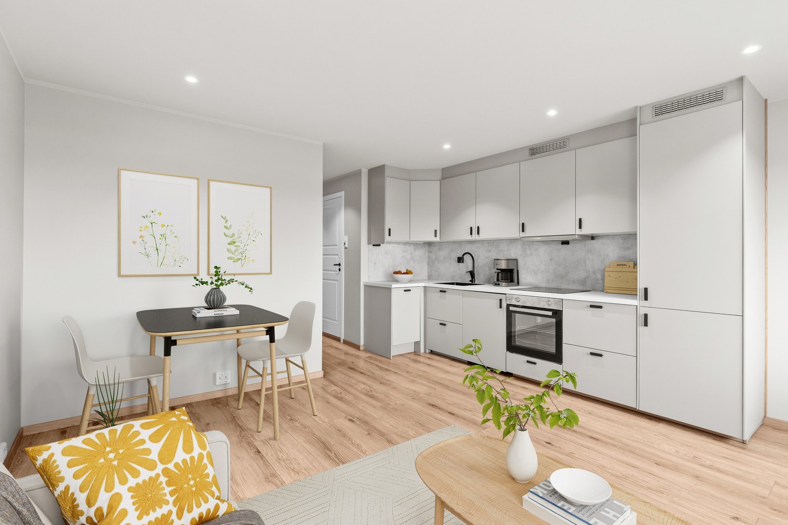 Velkommen til Østre Hallsetvangen 2A! (Digital møblering) Galleribilde