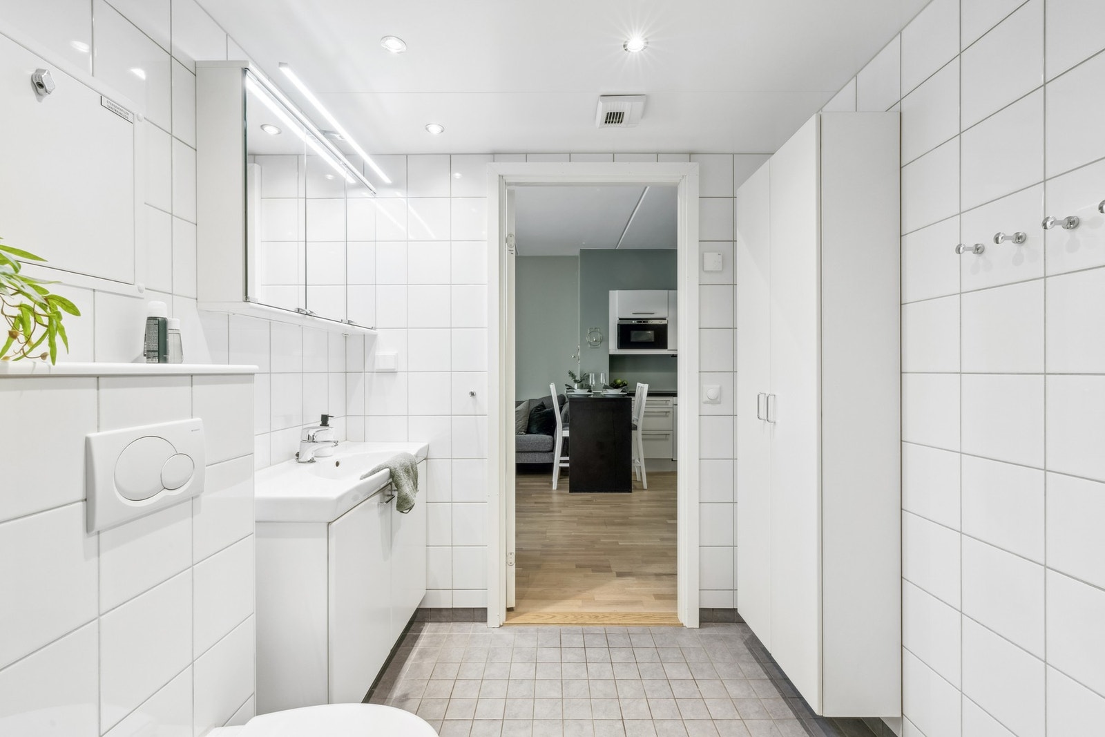 Det er også opplegg for vaskemaskin og tørketrommel Galleribilde