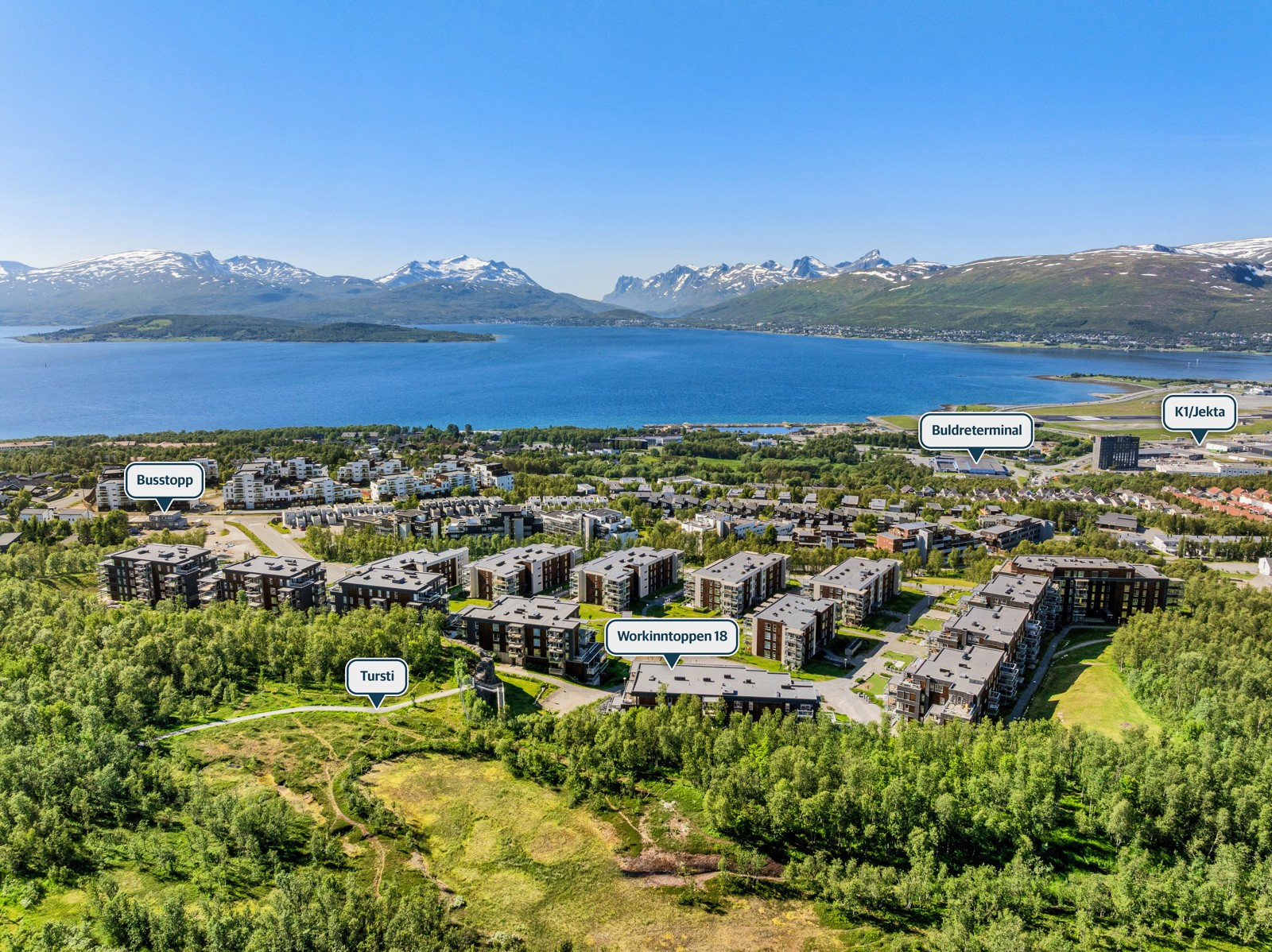 Nærhet til flotte turområder!