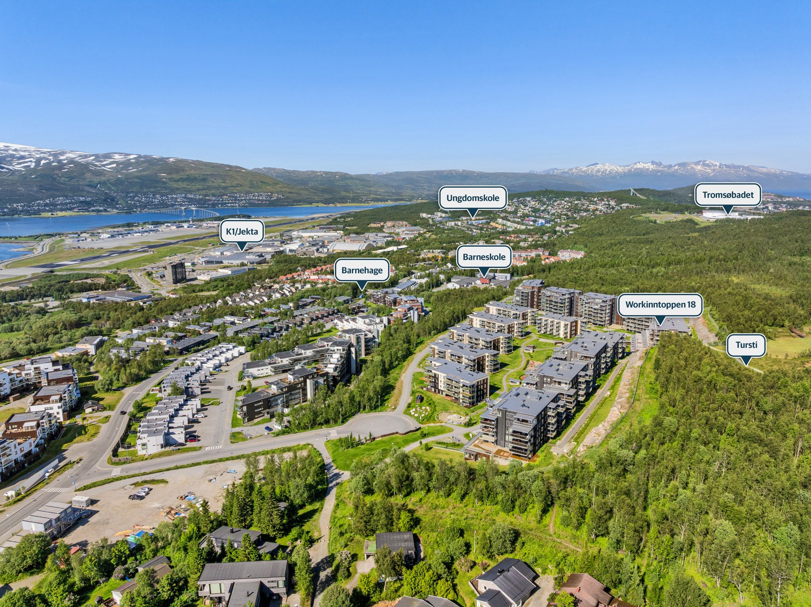 Dette er en bolig som kombinerer moderne komfort med praktiske løsninger i et av Tromsøs mest attraktive boligområder.