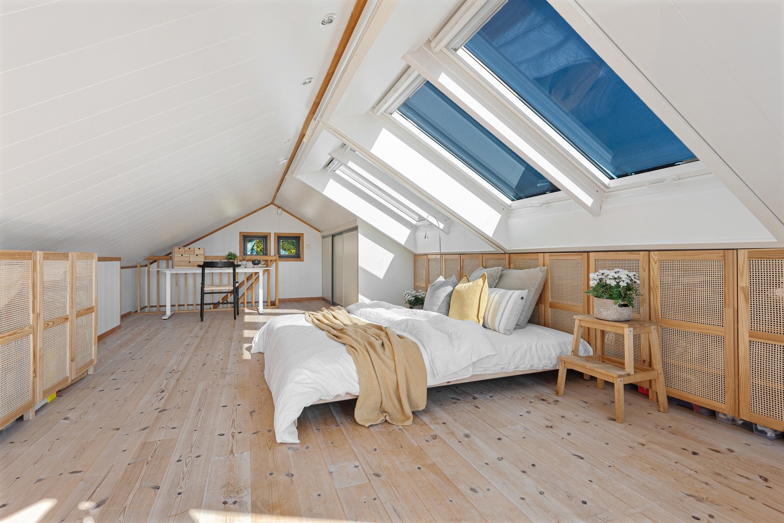 Stor hems med overlysvinduer Galleribilde