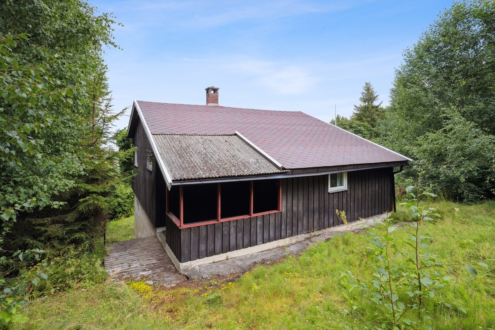 Beliggenheten sørger for flotte turområder med skogsstier, flere fiskevann og oppkjørte skiløyper. Galleribilde