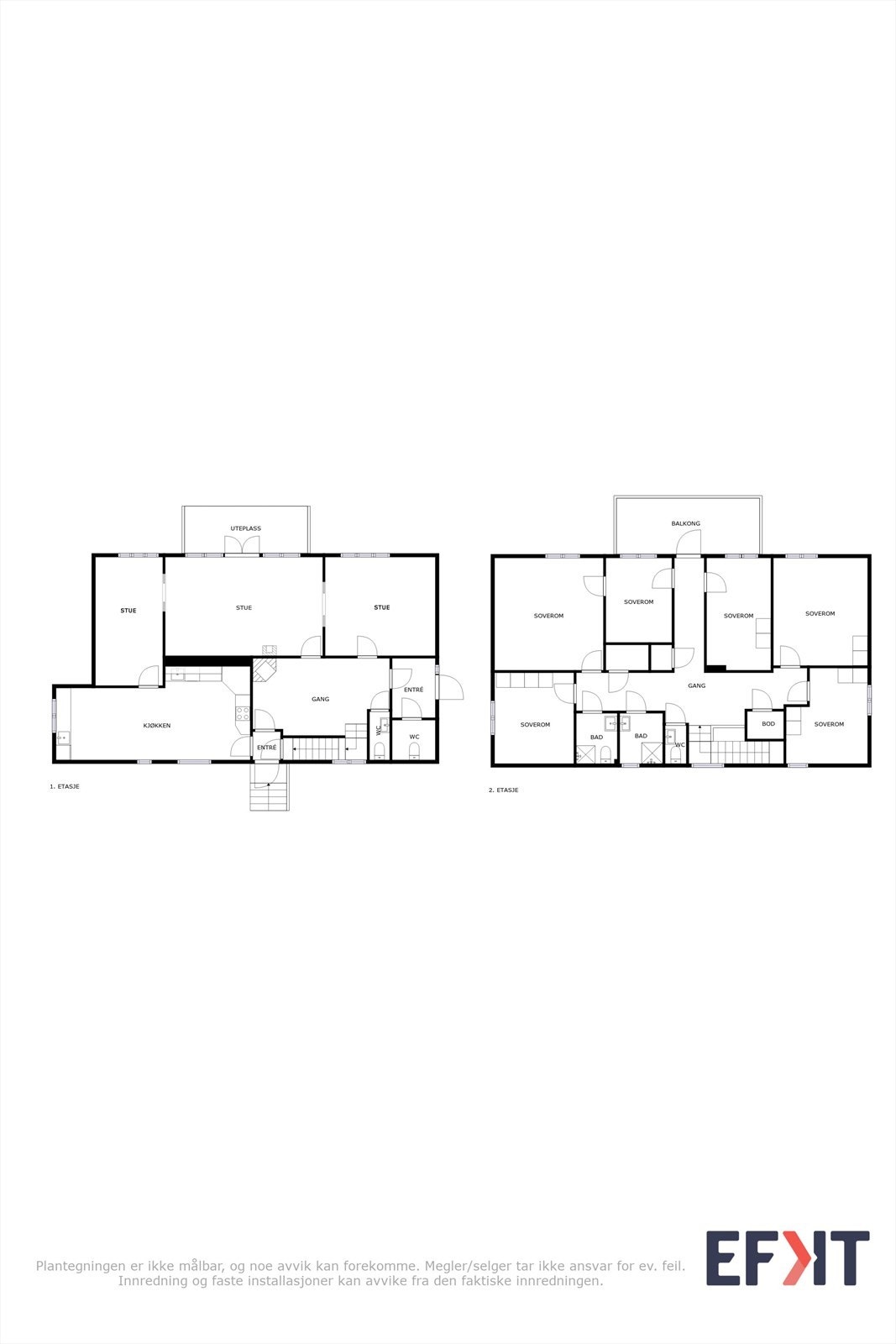 Oppdatert plantegning Galleribilde