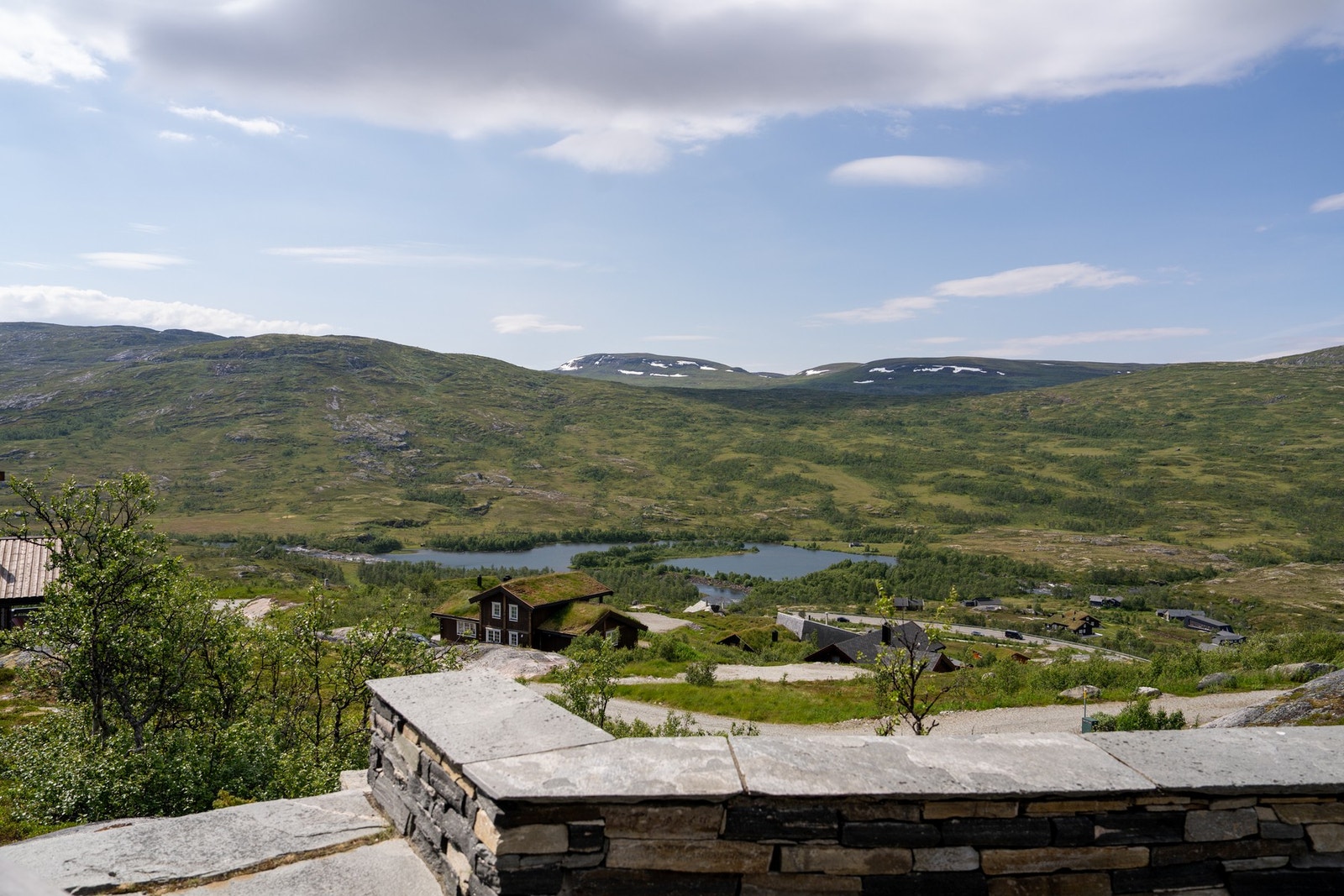 Majestetisk utsikt fra terrassen Galleribilde