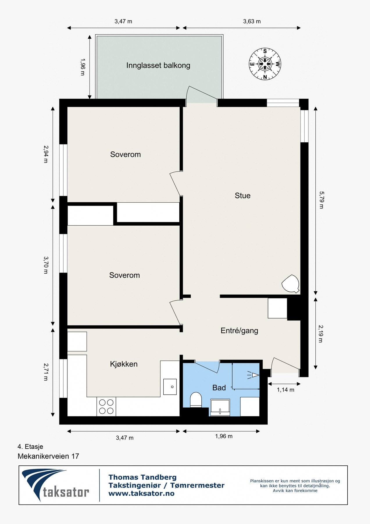 Plantegning - 4. Etasje Galleribilde