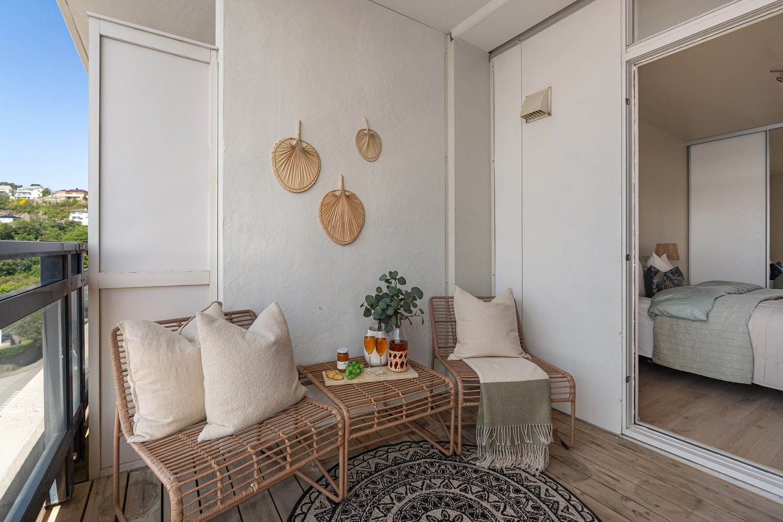 Egen utgang til balkong fra soverommet Galleribilde