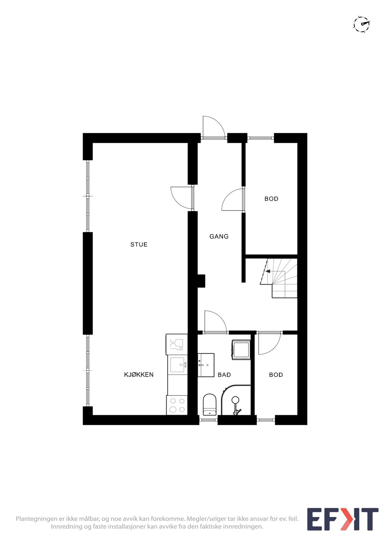 Plantegninger underetasje Galleribilde