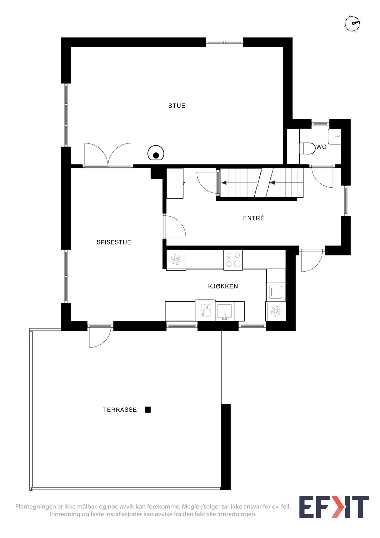 Plantegninger hovedetasje Galleribilde