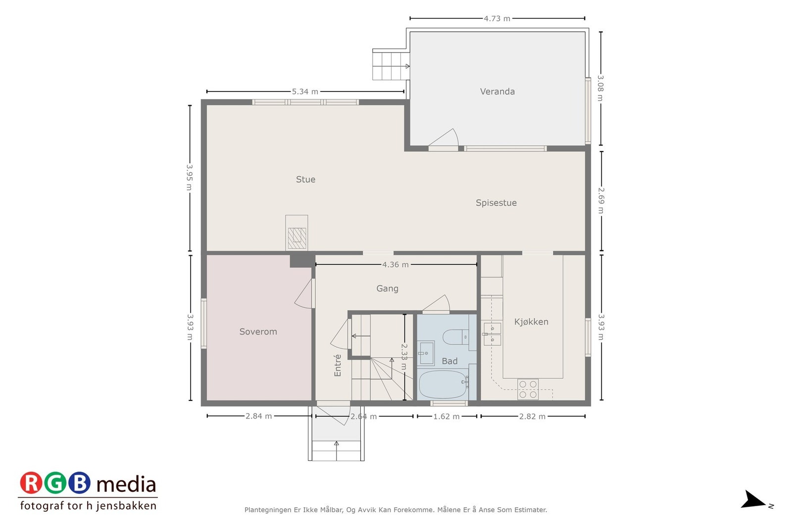 Planløsning 1. etasje Galleribilde