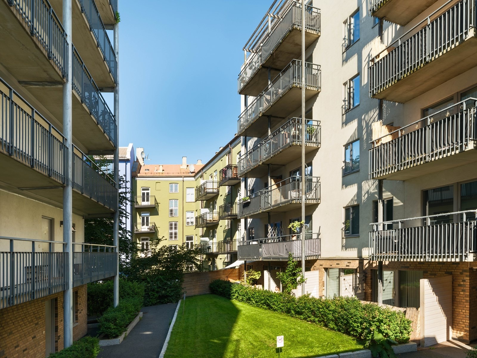 Fasade mot bakgård. Galleribilde