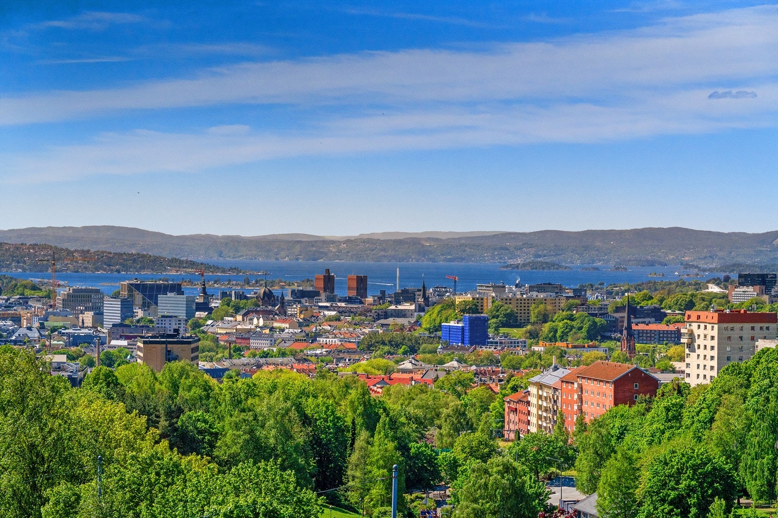 Utsikt fra takterrasse. Galleribilde