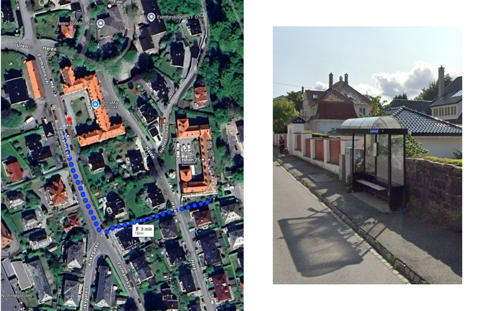 - Kun 3 minutter gange til busstopp i Formanns vei, med hyppige avganger til Barliveien via bl.a. Torget, Festplassen, Møhlenpris og Gyldenpris - Galleribilde