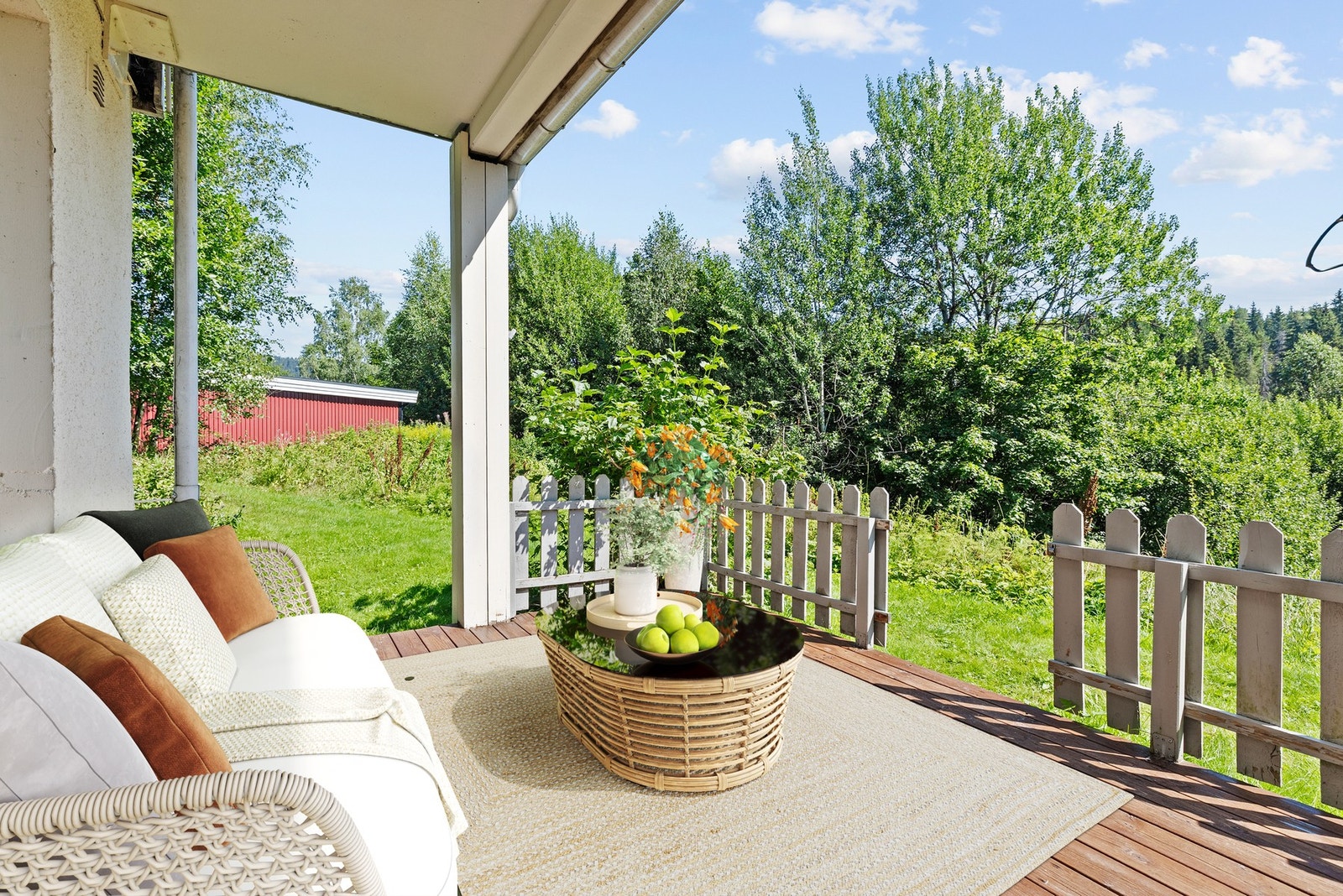 Digital styling - Terrassen er på hele 22 kvm. Galleribilde