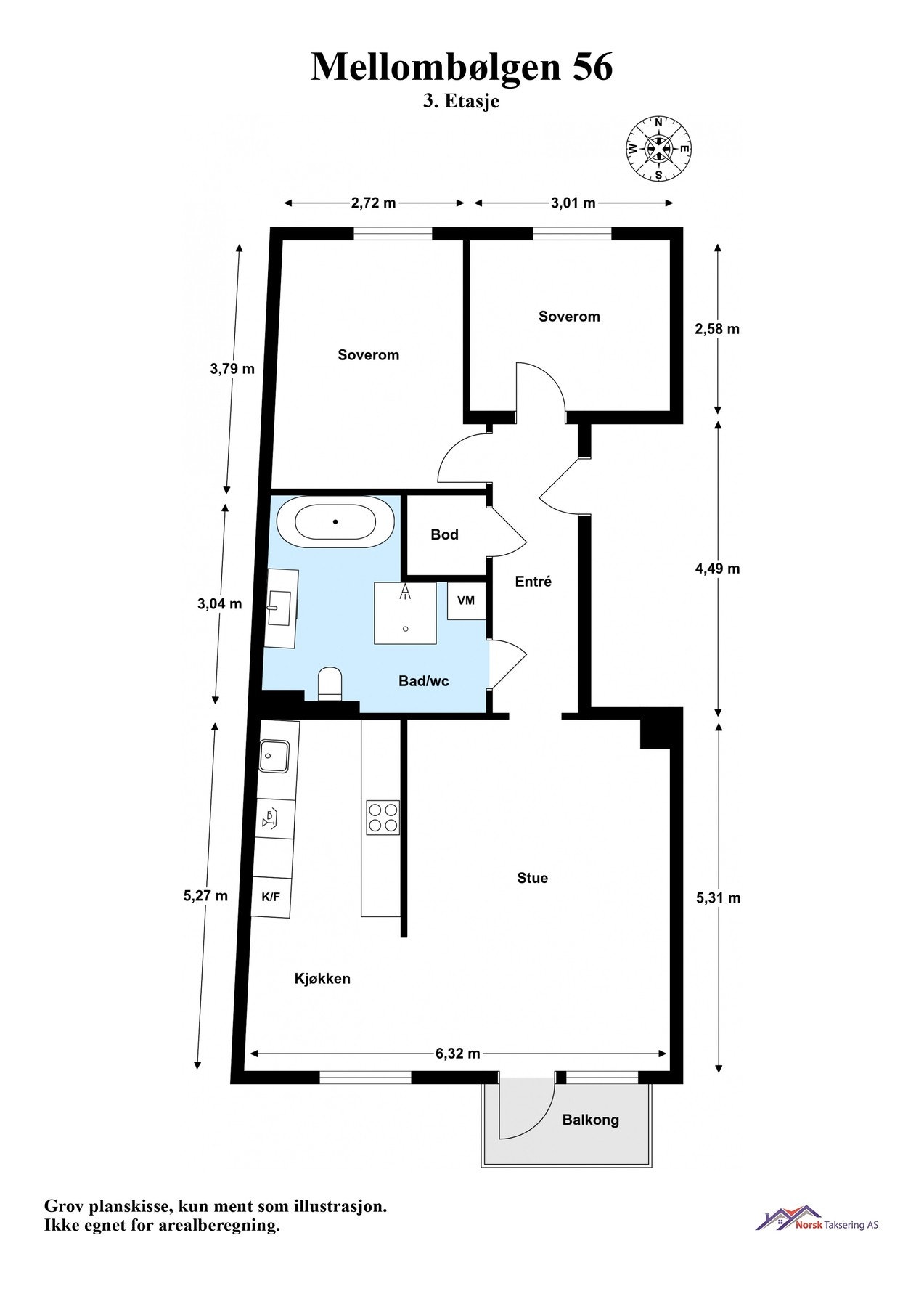 Planskisse Galleribilde