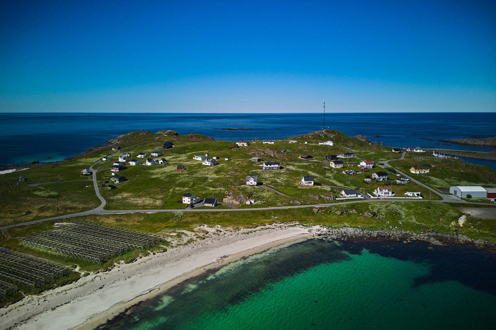 Eiendommen sett ovenfra Galleribilde