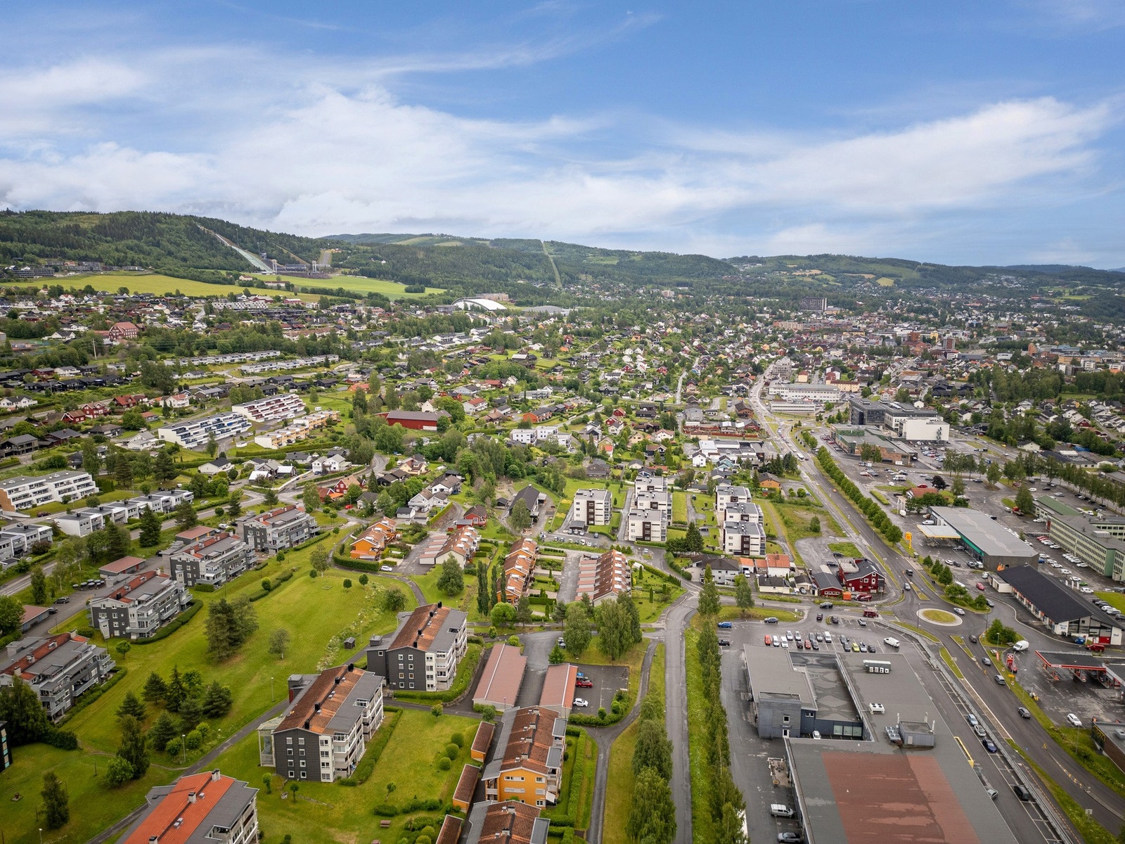 Fin avstand også inn til sentrum Galleribilde