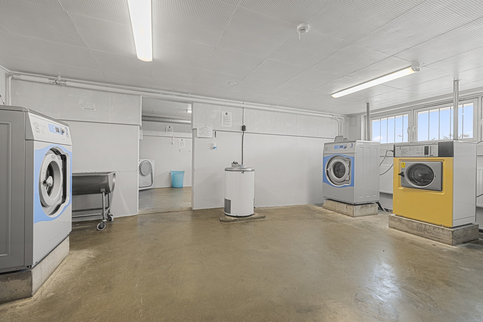 Fellesvaskeri i bygget gir fleksible løsninger for klesvask i hverdagen. Galleribilde