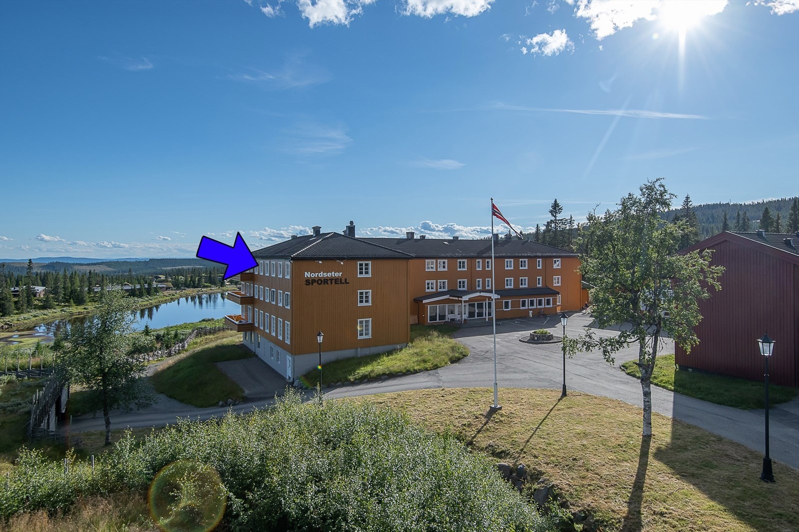 Fritidsleiligheten ligger østvendt i 3.Etasje av Nordseter sportell Galleribilde