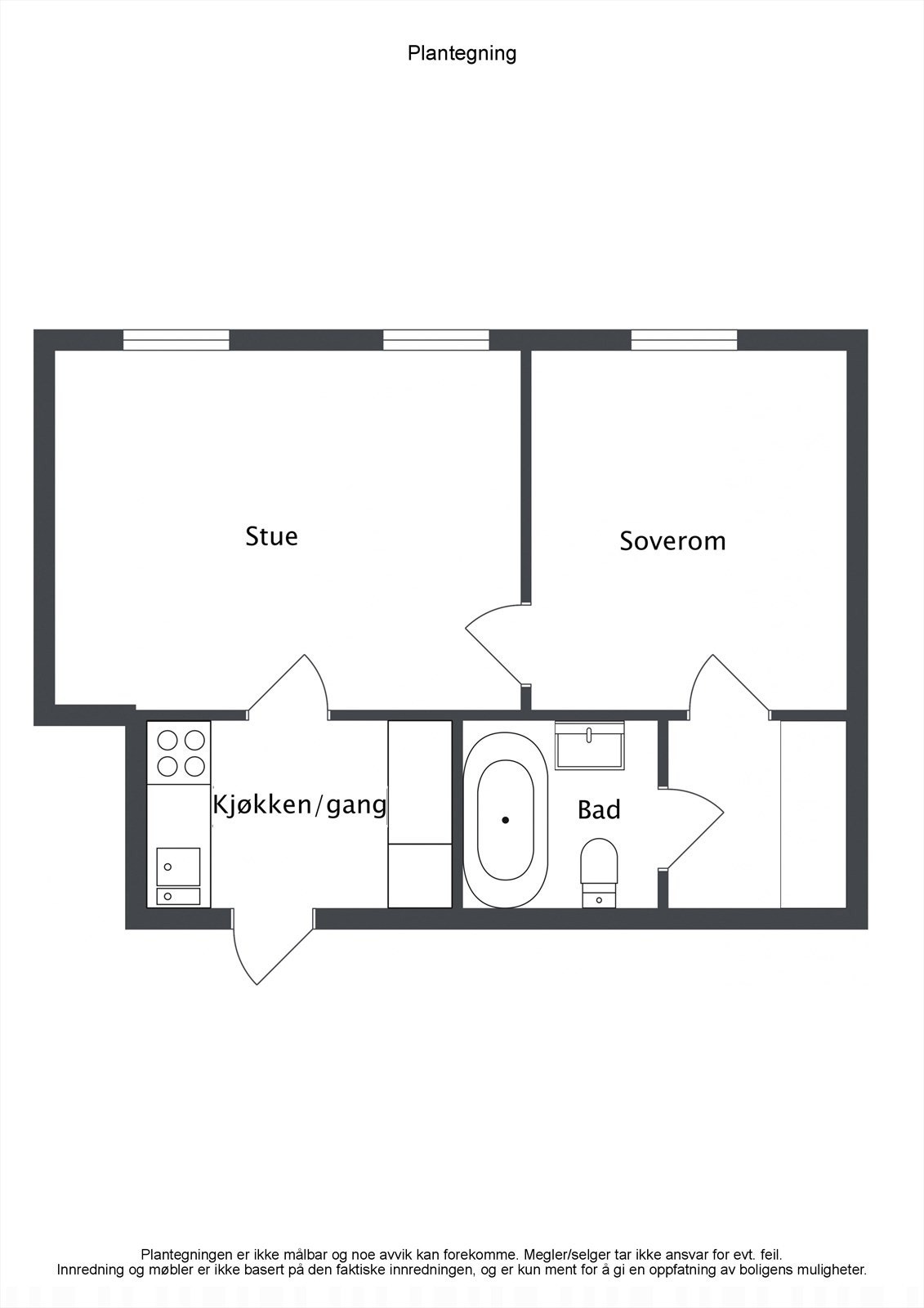 Plantegning i 2D Galleribilde