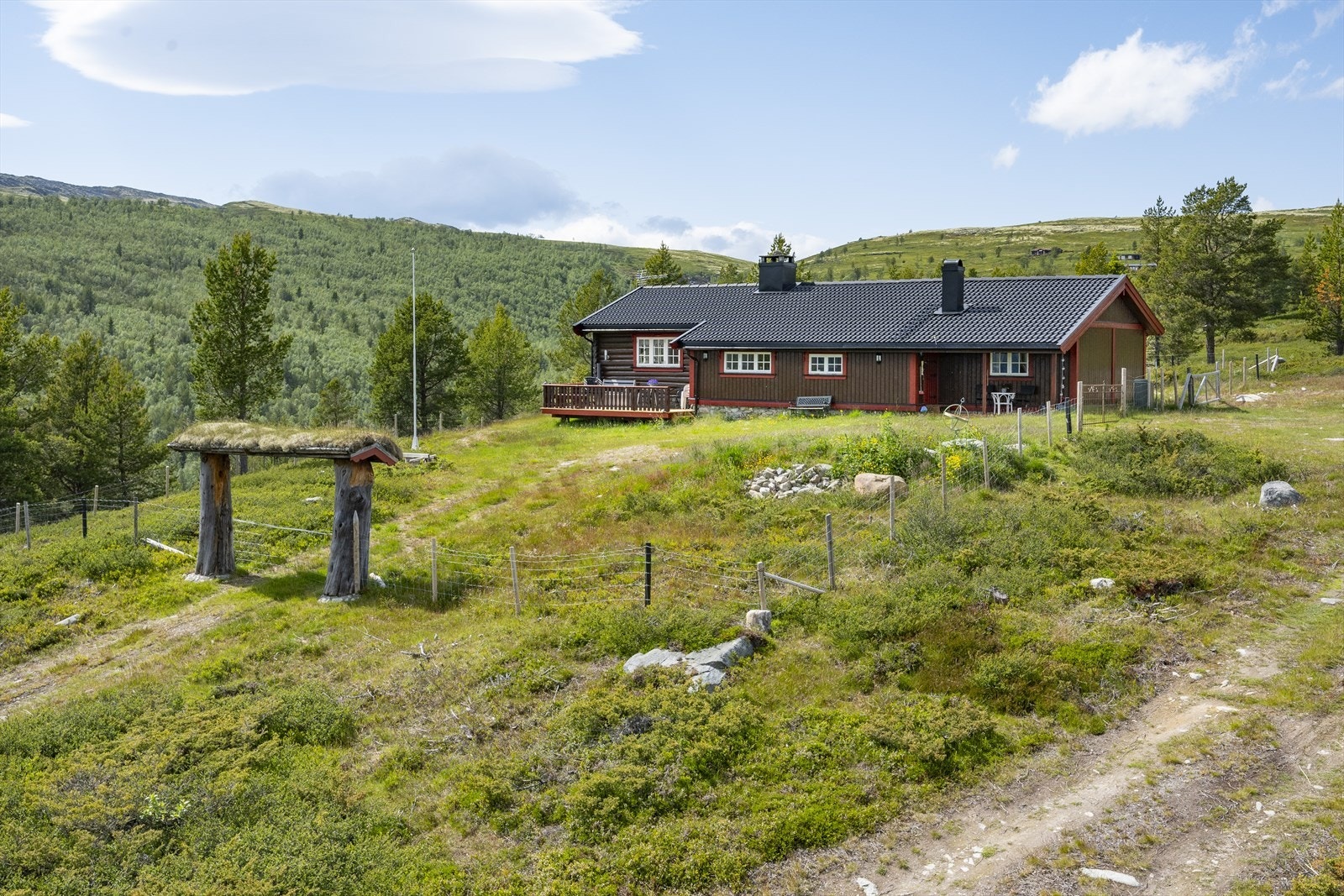 Hyggelig innkjøring til eiendommen. Galleribilde