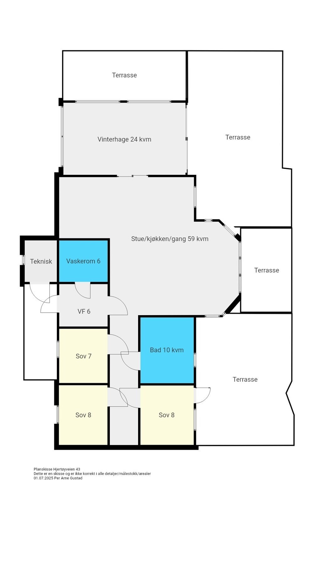 Planskisse Galleribilde