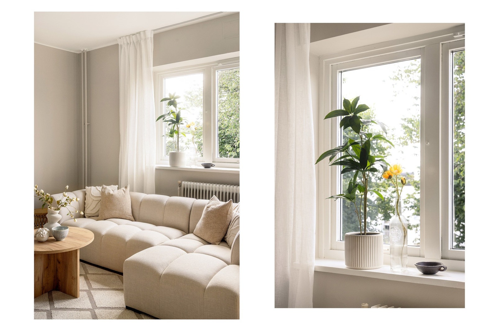 Boligen har en godt utnyttet planløsning og store vindusflater som sikrer godt med lys. Galleribilde