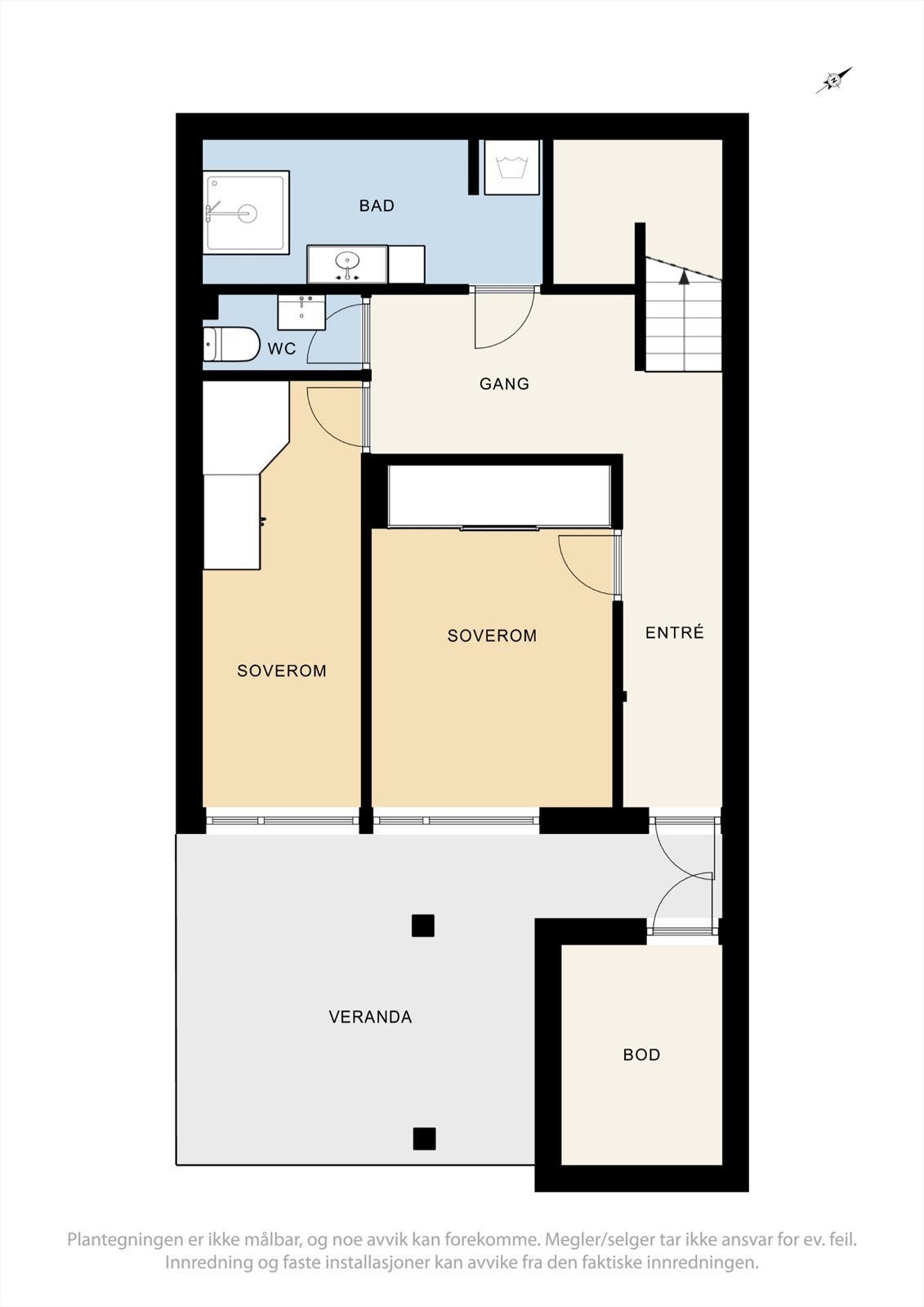 Plantegning 1. etasje Galleribilde