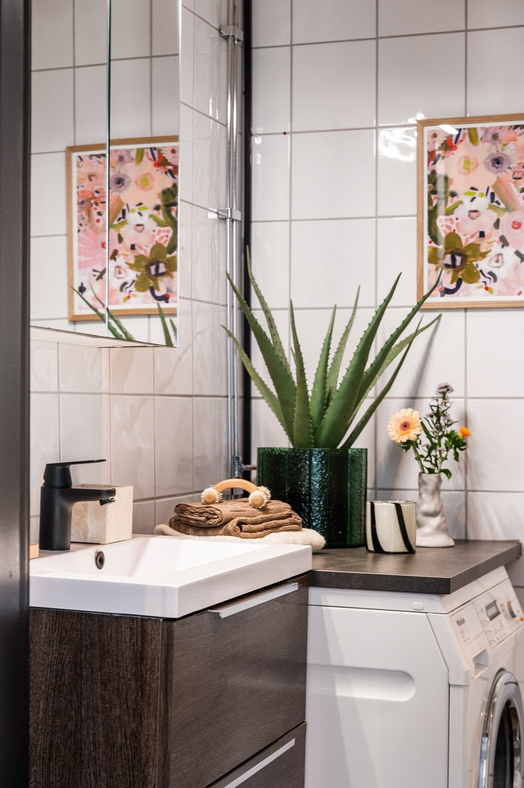 Det er også opplegg for vaskemaskin. Galleribilde