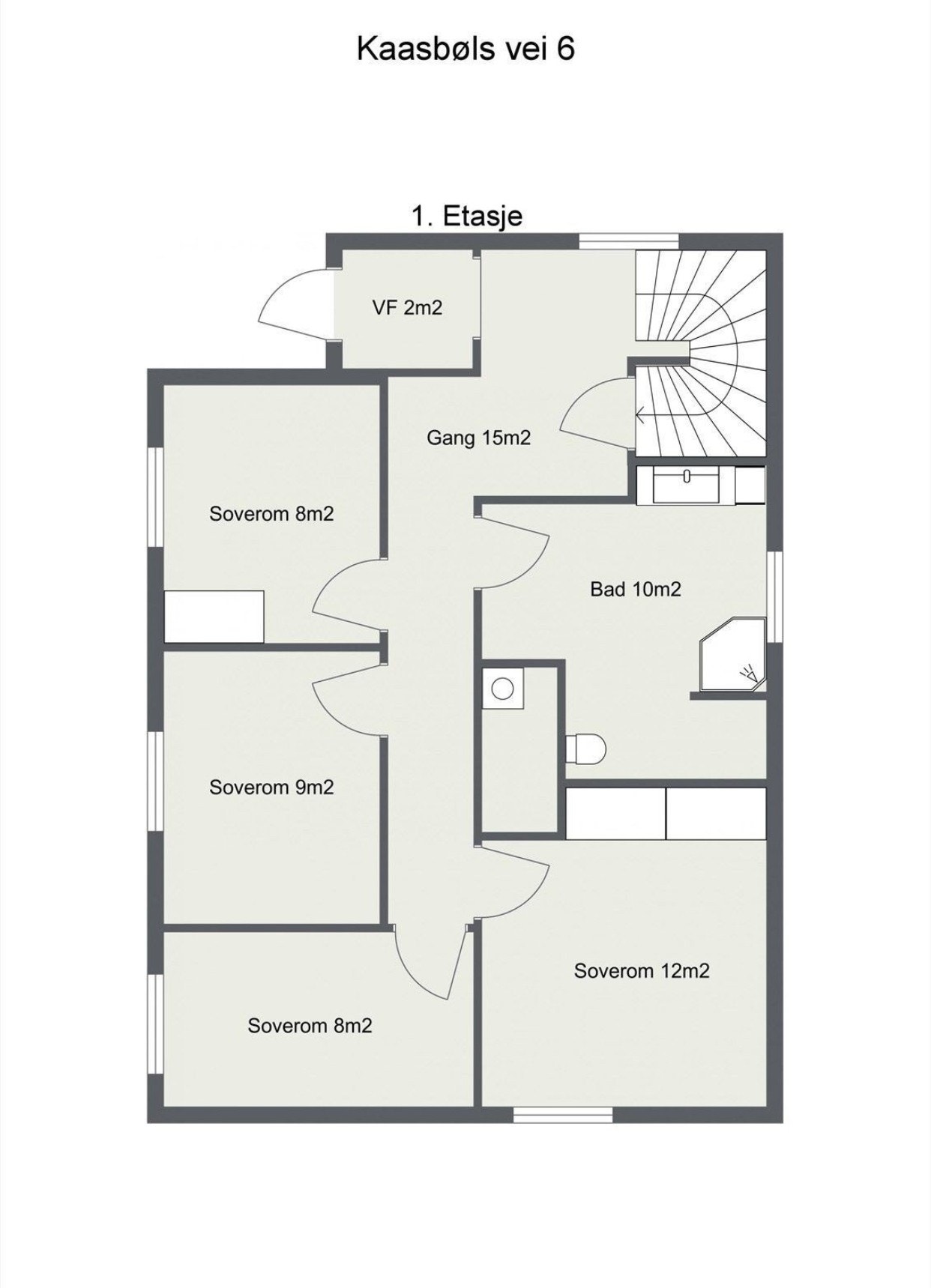 Planløsning - 1. etasje Galleribilde