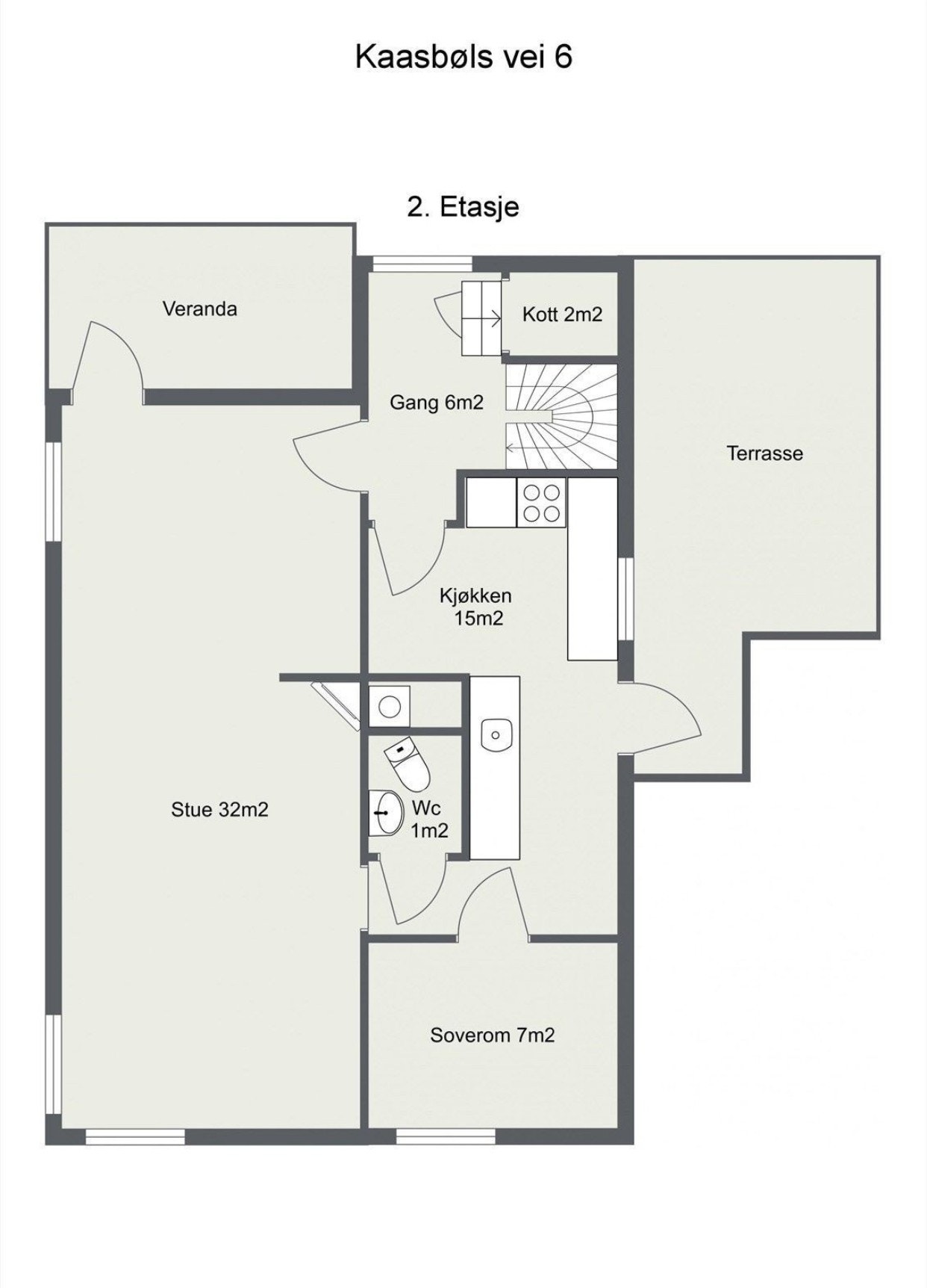 Planløsning - 2. etasje Galleribilde