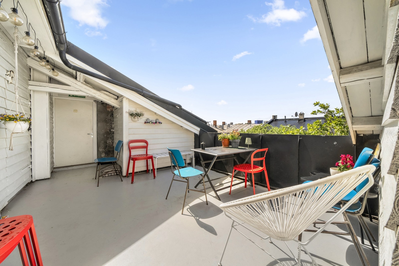 Flott felles takterrasse. Galleribilde