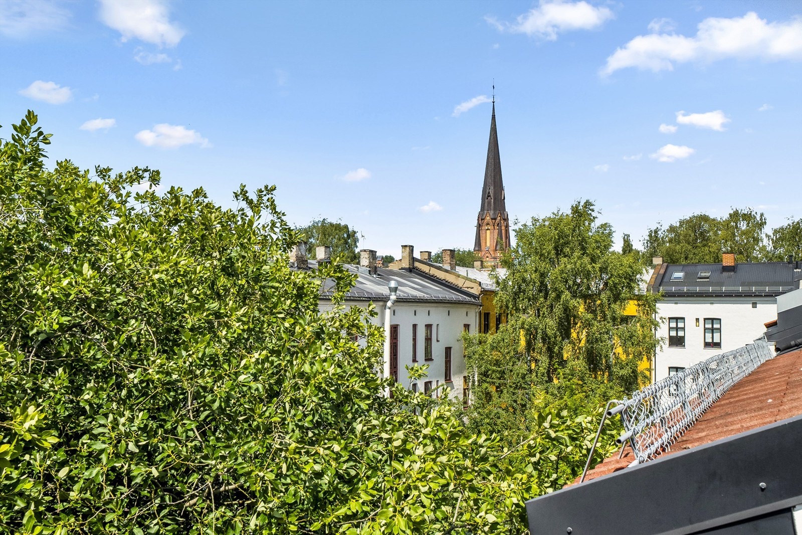 Utsikt fra takterrasse. Galleribilde