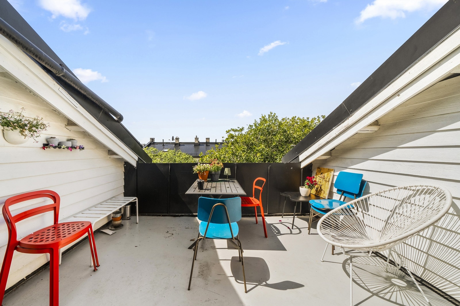 Flott felles takterrasse. Galleribilde