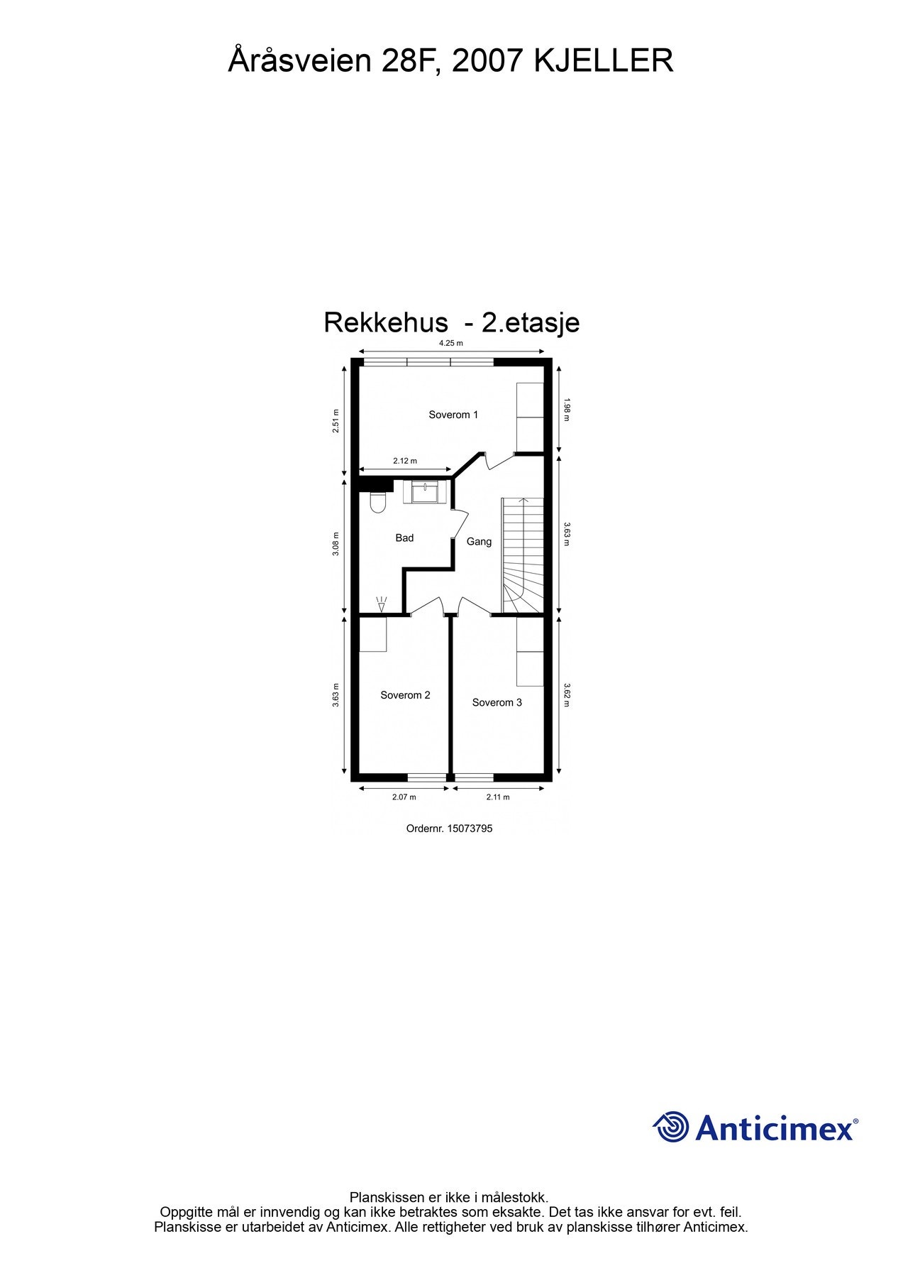 For en ekstra liten oversikt får du først se plantegningen over etasjen. Galleribilde