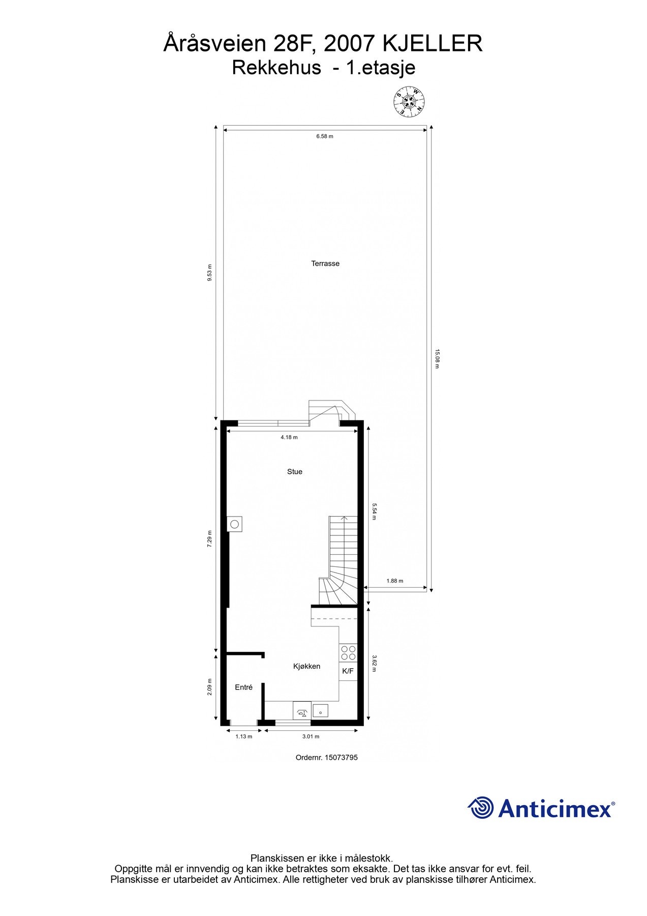 Nå skal vi inn, men først planskisse så du får orientert deg litt før du ser videre. Galleribilde