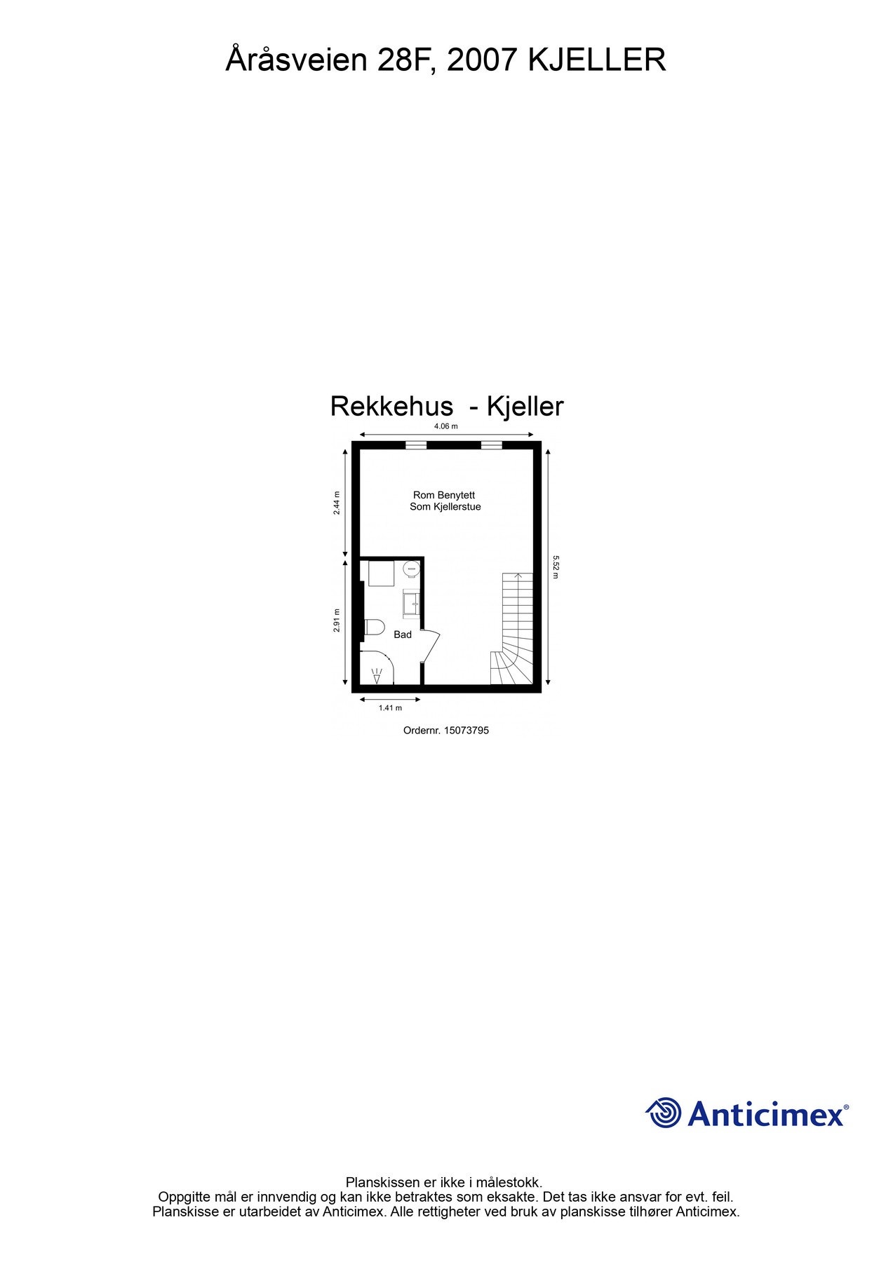 Det gjøres oppmerksom på at rommene i kjelleretasjen ikke er godkjent for varig opphold (Les mer under "Midlertidig brukstillatelse og ferdigattest"). Galleribilde