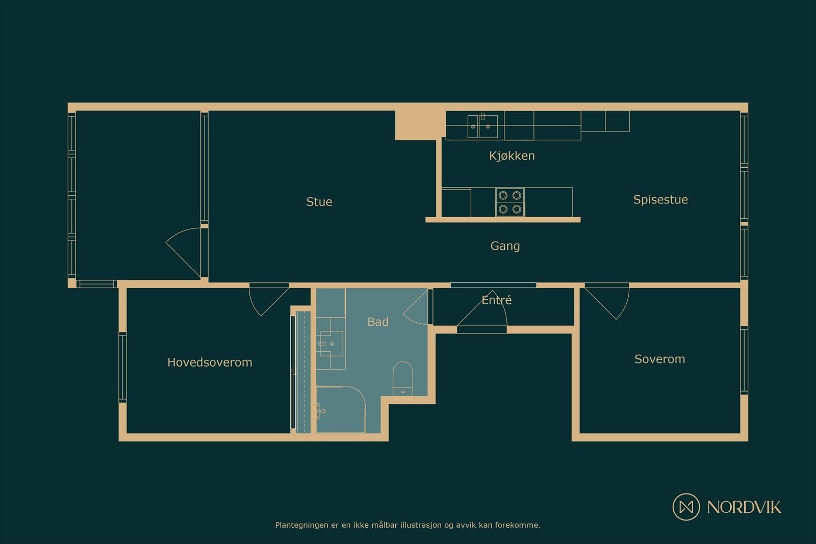 Plantegning Galleribilde