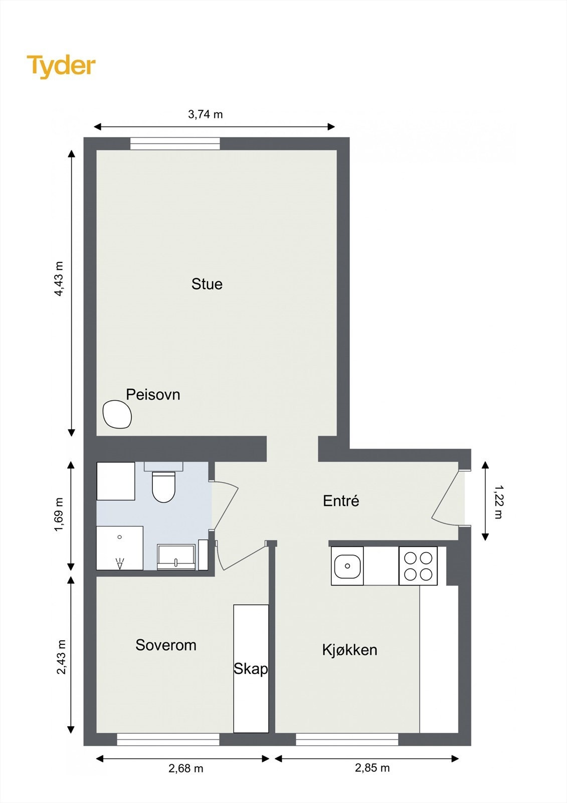 Plantegning Galleribilde