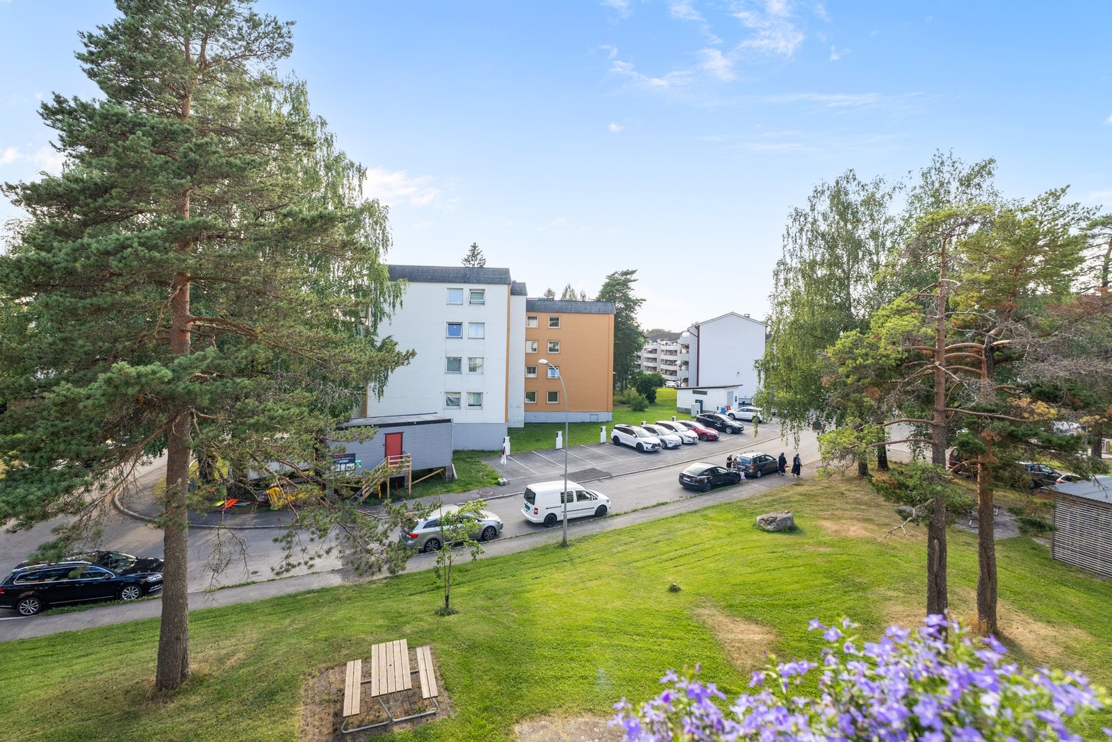 Hyggelig utsyn fra balkongen. Galleribilde