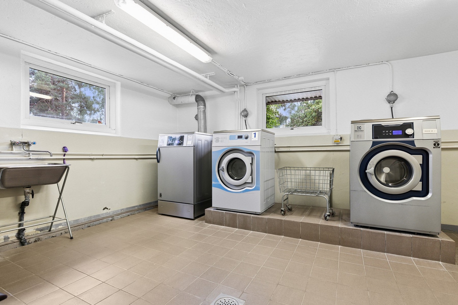 Borettslaget har fellesvaskeri som kan benyttes av alle beboere. Galleribilde