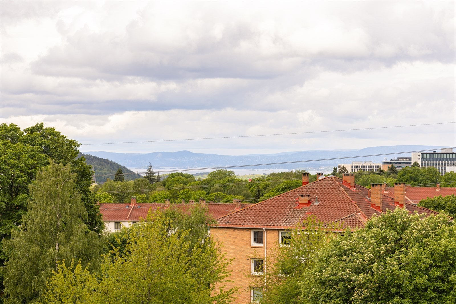 Du kan se helt til Oslofjorden. Galleribilde