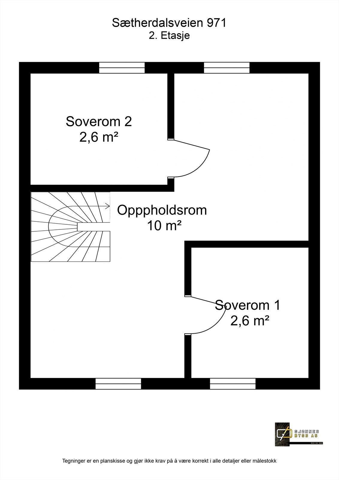 Sætherdalsveien 971 - 2. Etasje - 2D Floor Plan.jpg Galleribilde